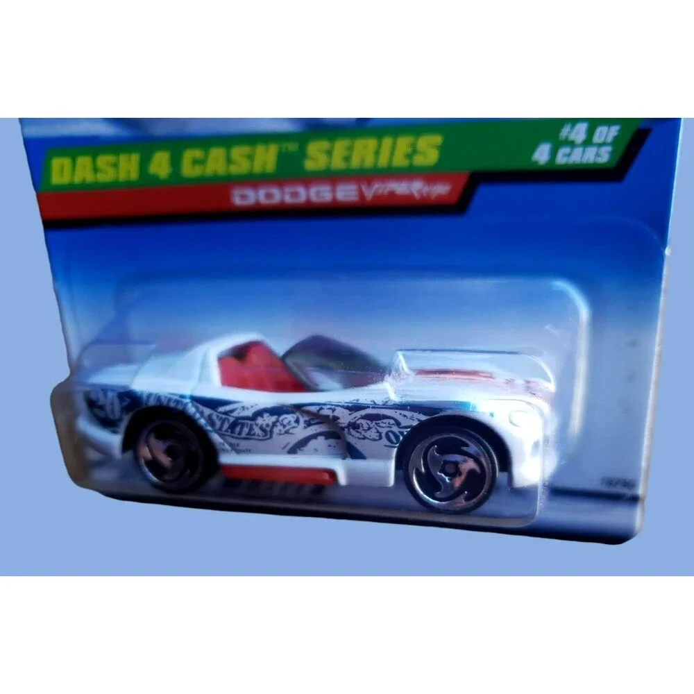 VTG 1998 Hot Wheels DODGE VIPER RT/10 Pearl White #724 DASH 4 CASH SERIES 4/4 SB